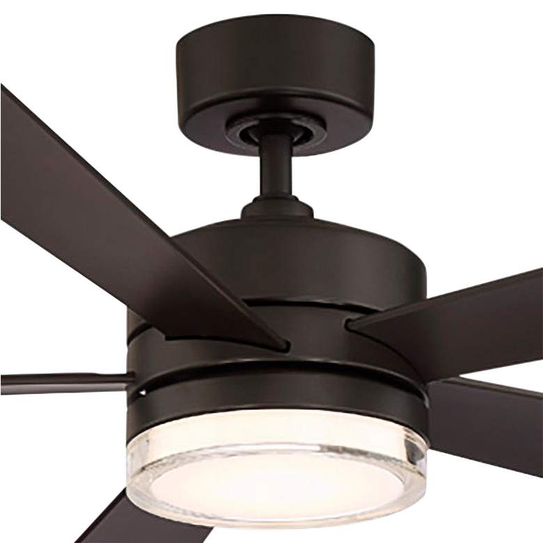 60&quot; Modern Forms Wynd Bronze Wet Rated LED Ceiling Fan with Remote more views