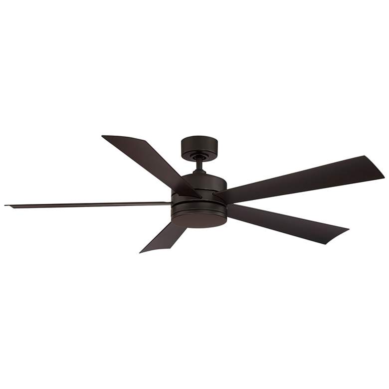 60&quot; Modern Forms Wynd Bronze Wet Rated LED Ceiling Fan with Remote more views