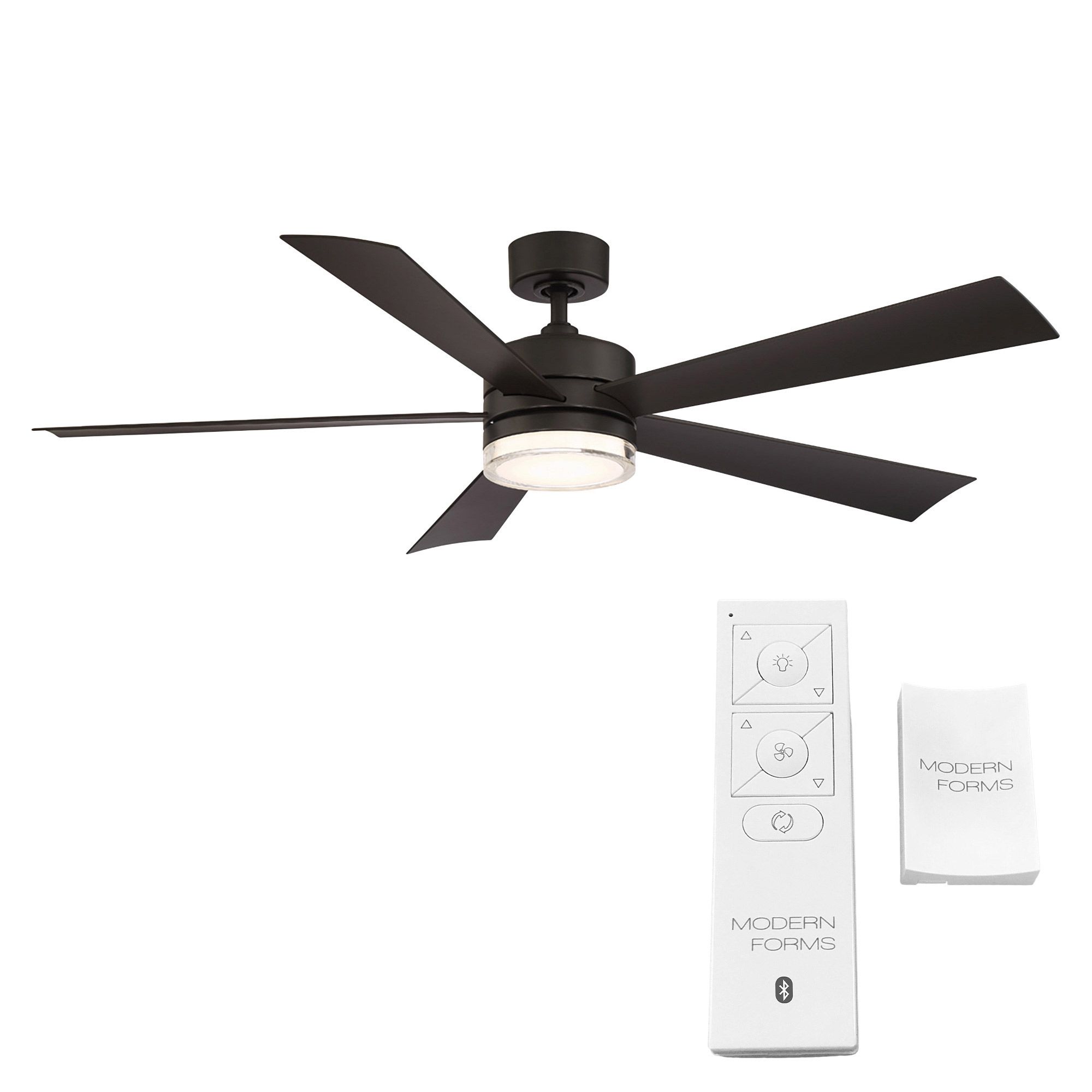 60" Modern Forms Wynd Bronze Wet Rated LED Smart Ceiling Fan