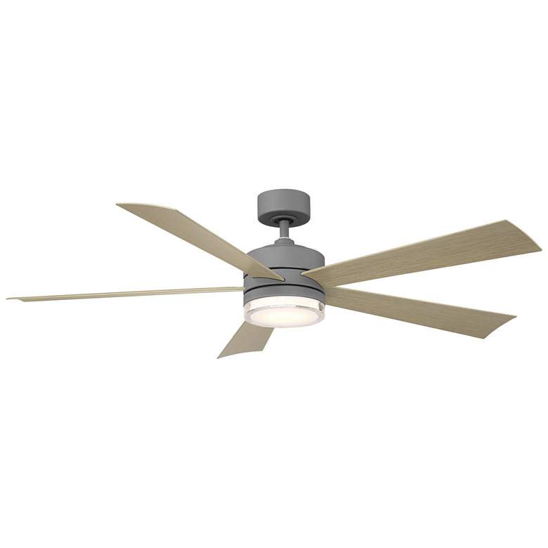 60&quot; Modern Forms Wynd Graphite Wet Location LED Smart Ceiling Fan