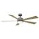 60" Modern Forms Wynd Graphite Wet Location LED Smart Ceiling Fan