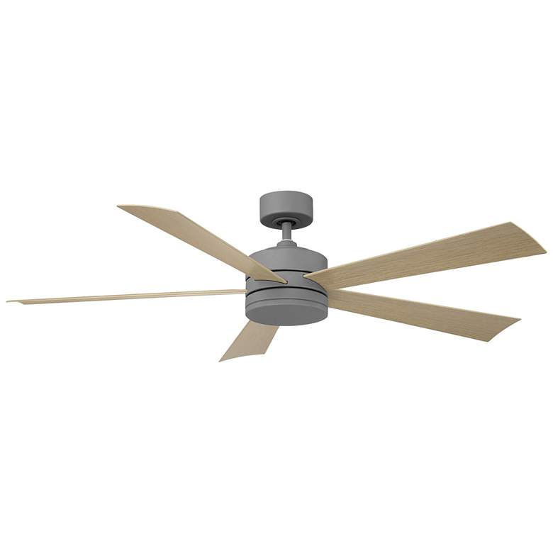 60&quot; Modern Forms Wynd Graphite Wet Location LED Smart Ceiling Fan more views