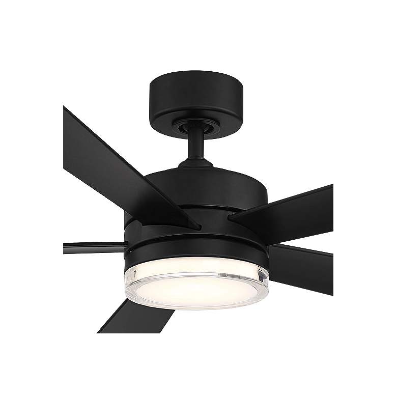 Image 4 60" Modern Forms Wynd Matte Black 2700K LED Smart Ceiling Fan more views