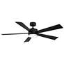 3_60" Modern Forms Wynd Matte Black LED Smart Ceiling Fan