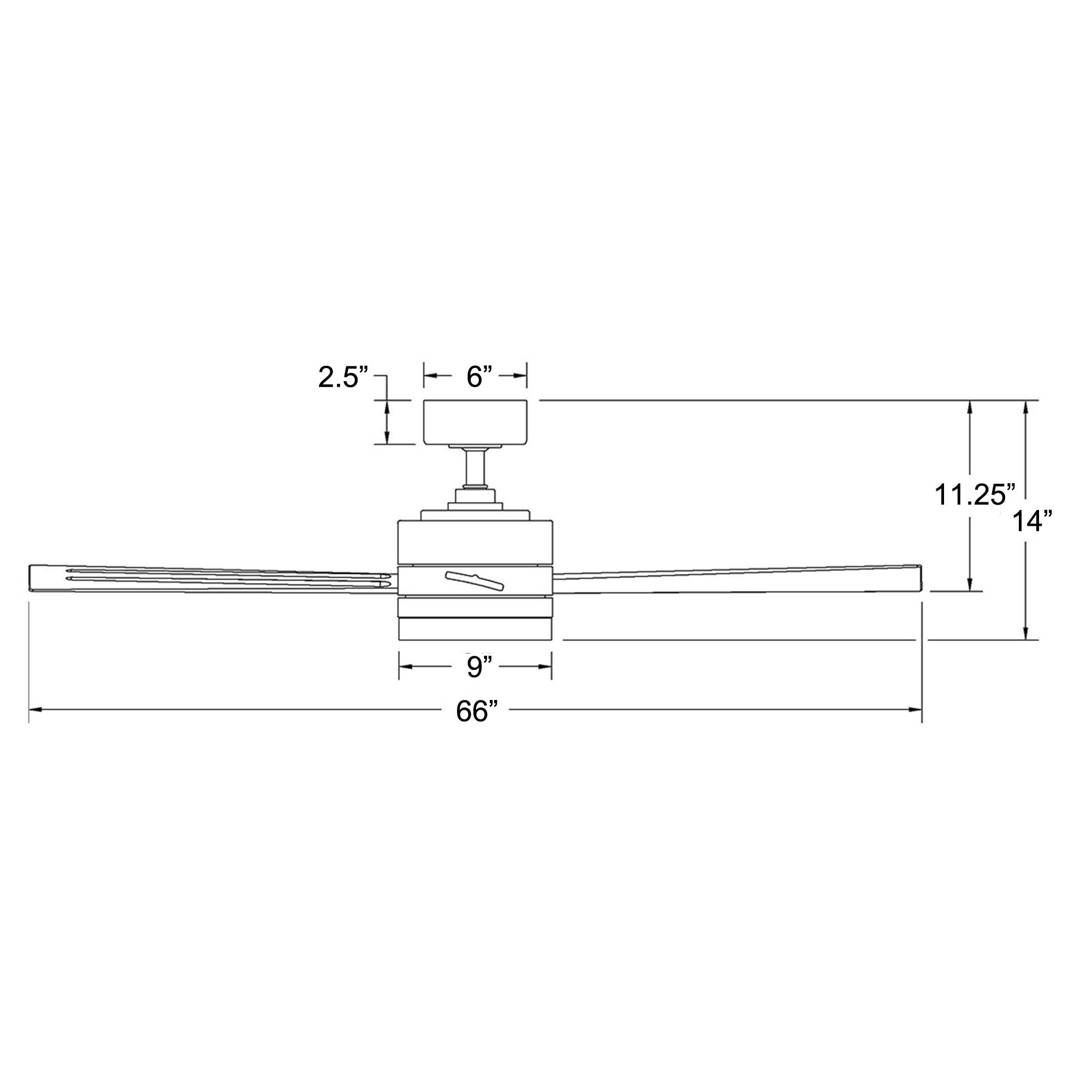 60" Modern Forms Wynd Matte Black LED Smart Ceiling Fan in scene