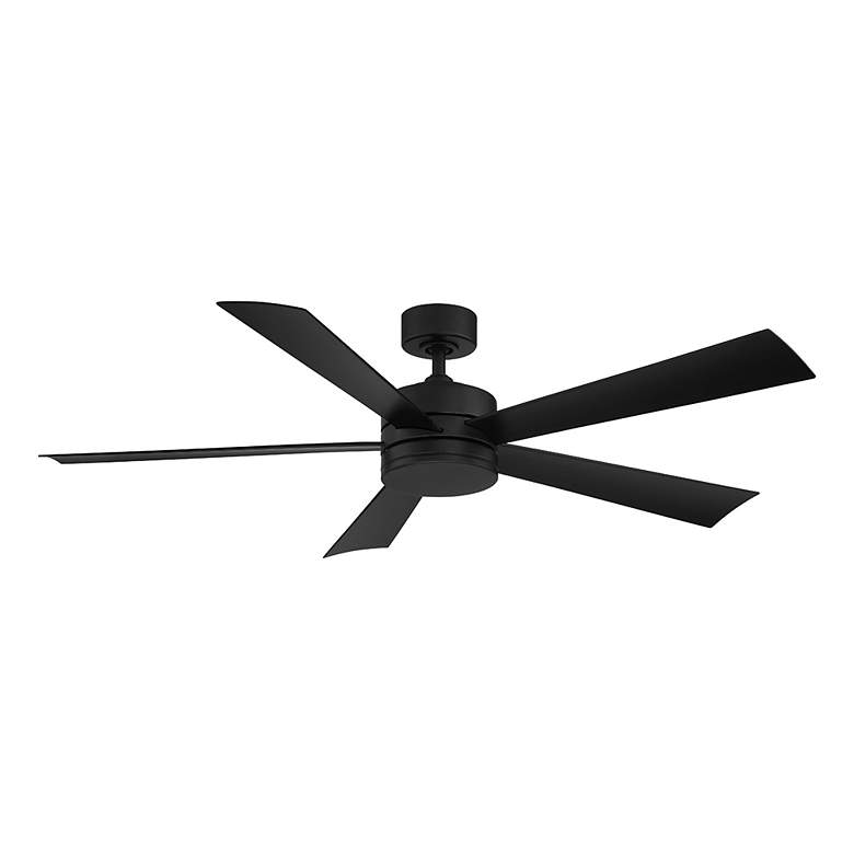 Image 5 60" Modern Forms Wynd Matte Black LED Smart Ceiling Fan more views