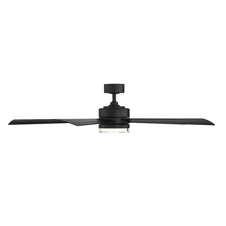 Image 6 60" Modern Forms Wynd Matte Black LED Smart Ceiling Fan more views