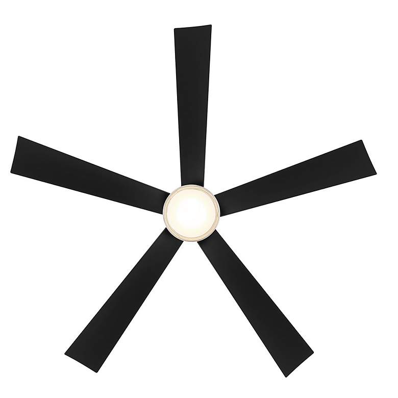 Image 7 60" Modern Forms Wynd Matte Black LED Smart Ceiling Fan more views