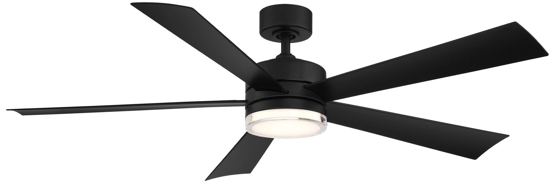 Image 3 60" Modern Forms Wynd Matte Black LED Smart Indoor/Outdoor Ceiling Fan