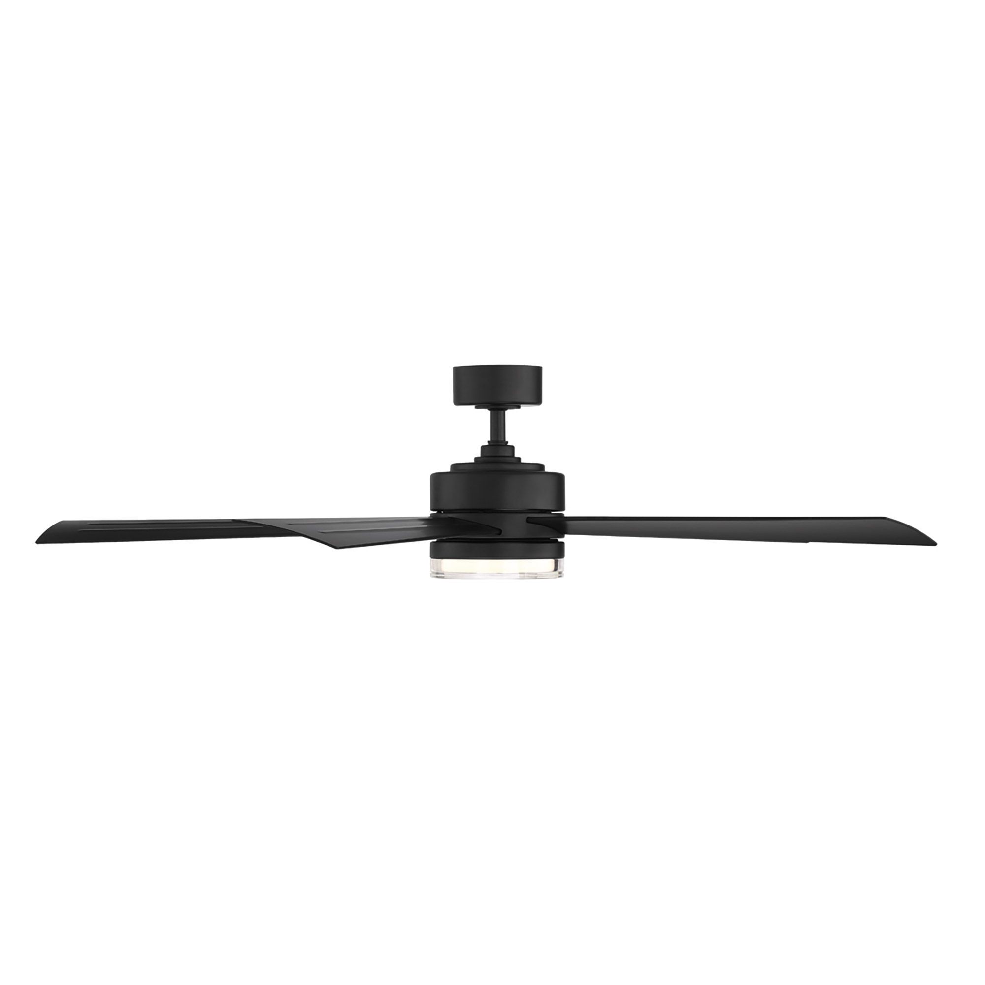 Image 6 60" Modern Forms Wynd Matte Black LED Smart Indoor/Outdoor Ceiling Fan more views