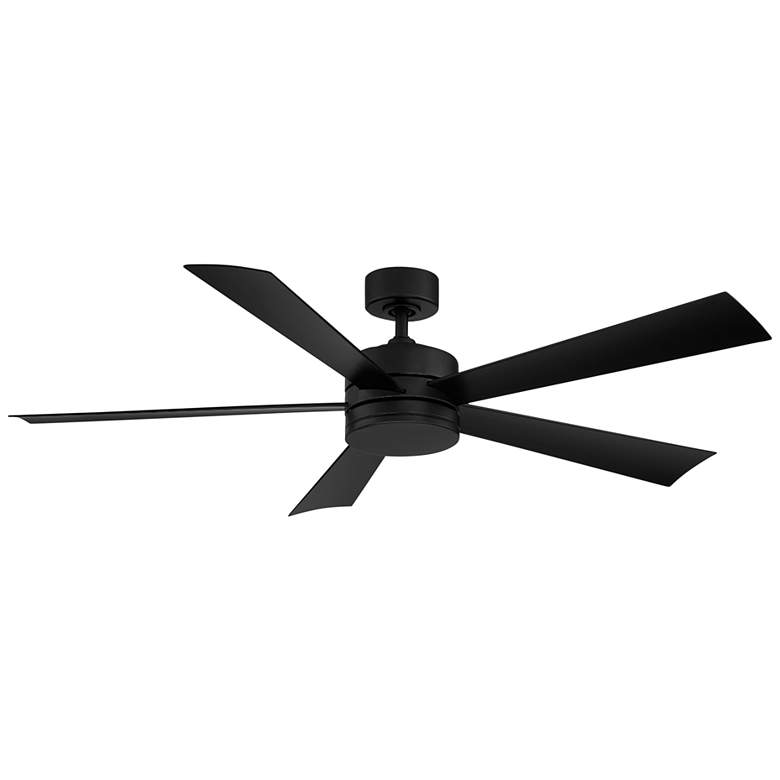 Image 7 60" Modern Forms Wynd Matte Black Wet Location LED Smart Ceiling Fan more views