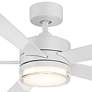 60" Modern Forms Wynd Matte White 2700K LED Smart Ceiling Fan