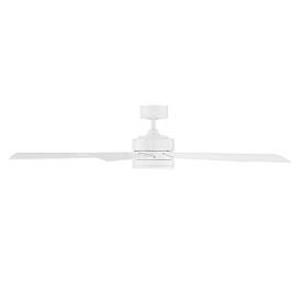Image5 of 60" Modern Forms Wynd Matte White Wet Location LED Smart Ceiling Fan more views