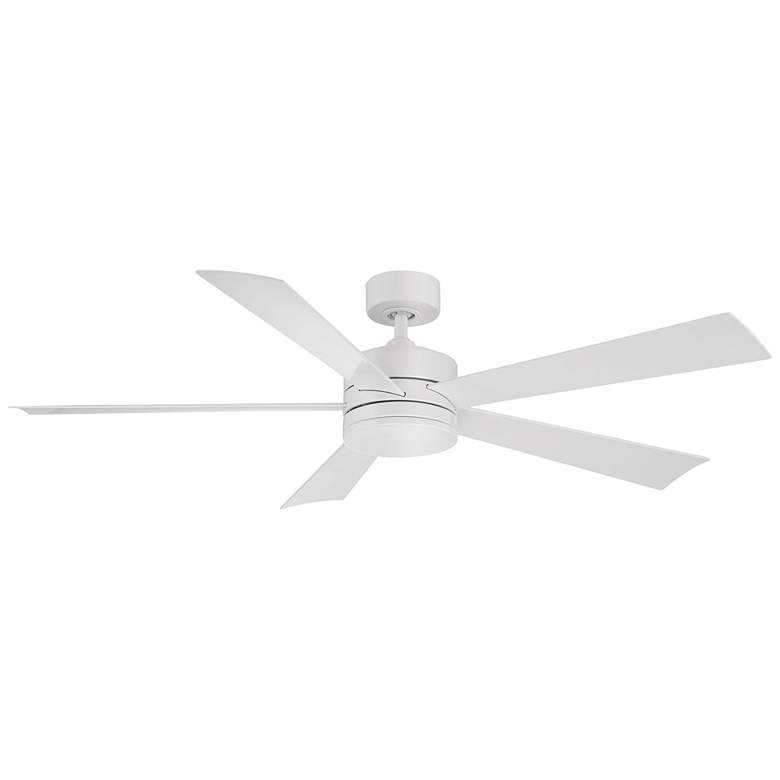 Image 7 60" Modern Forms Wynd Matte White Wet Location LED Smart Ceiling Fan more views