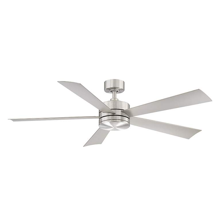 Image 3 60" Modern Forms Wynd Stainless Steel 2700K LED Smart Ceiling Fan more views