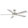 60" Modern Forms Wynd Stainless Steel LED Ceiling Fan
