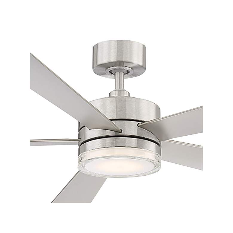 Image 2 60" Modern Forms Wynd Stainless Steel LED Ceiling Fan more views