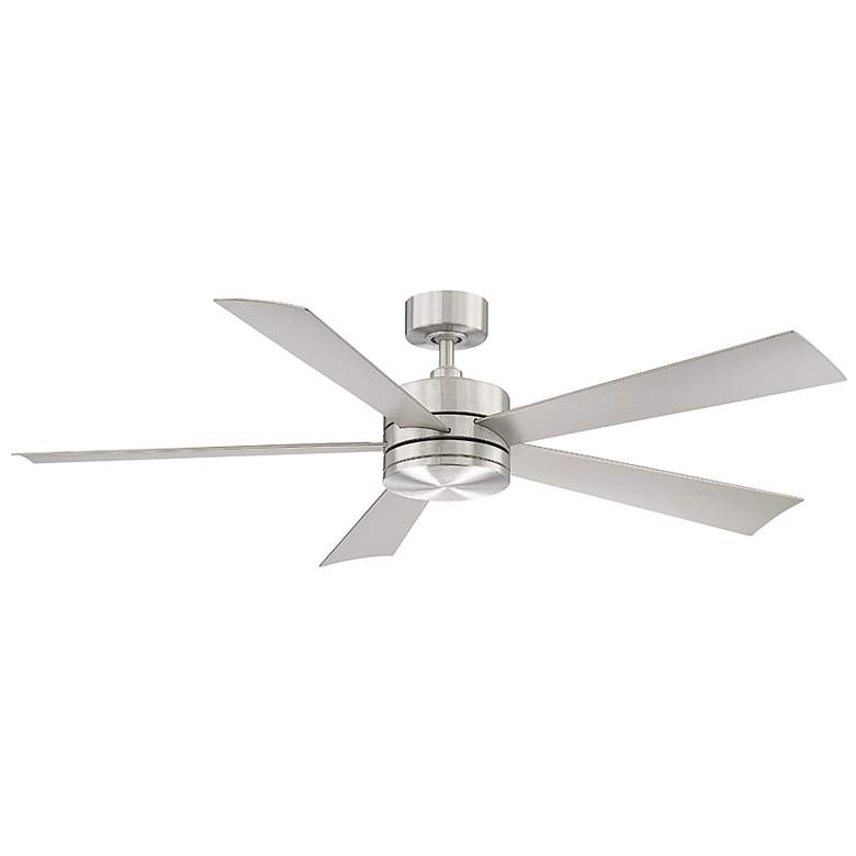 Image 3 60" Modern Forms Wynd Stainless Steel LED Ceiling Fan more views