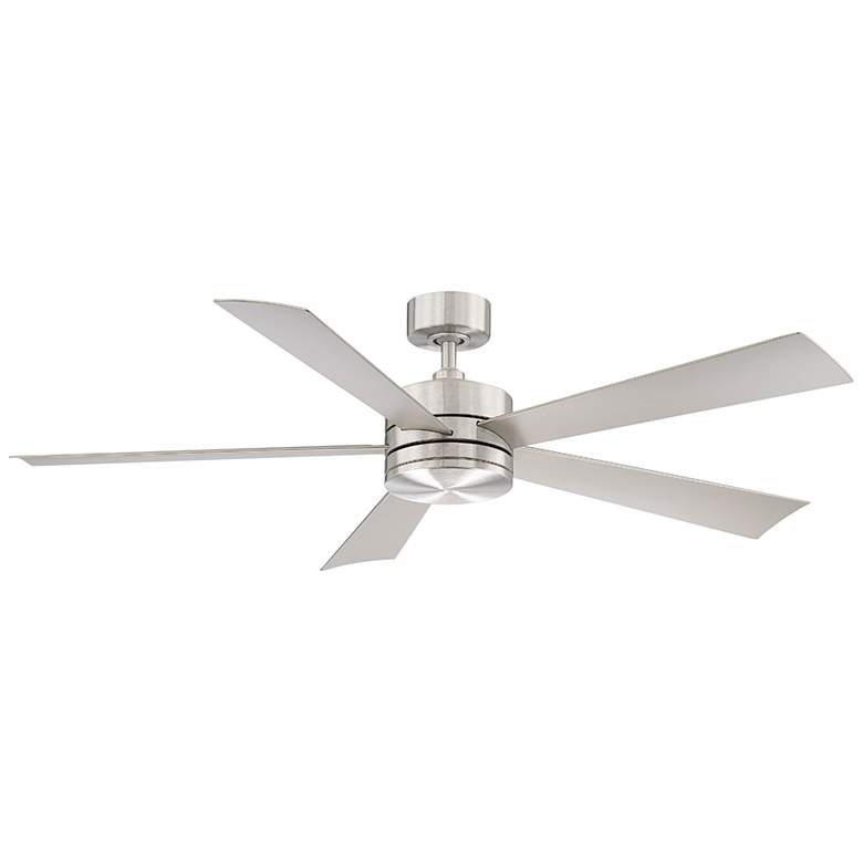 Image 7 60" Modern Forms Wynd Stainless Steel LED Smart Ceiling Fan more views