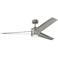 60" Monte Carlo Armstrong Steel LED Damp Rated Ceiling Fan with Remote