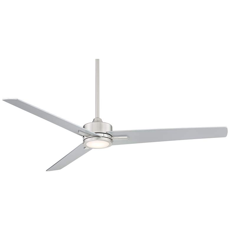 Image 2 60" Monte Largo Brushed Nickel LED Ceiling Fan with Remote Control