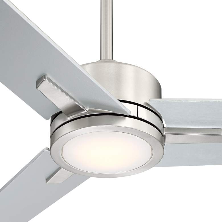 Image 3 60" Monte Largo Brushed Nickel LED Ceiling Fan with Remote Control more views