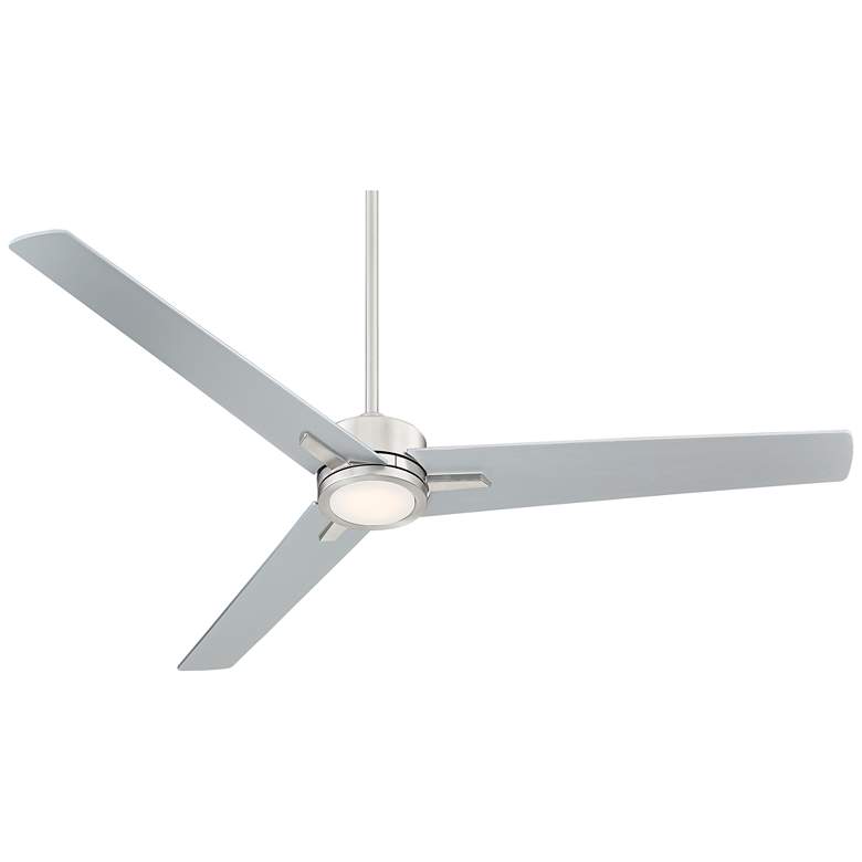 Image 5 60" Monte Largo Brushed Nickel LED Ceiling Fan with Remote Control more views