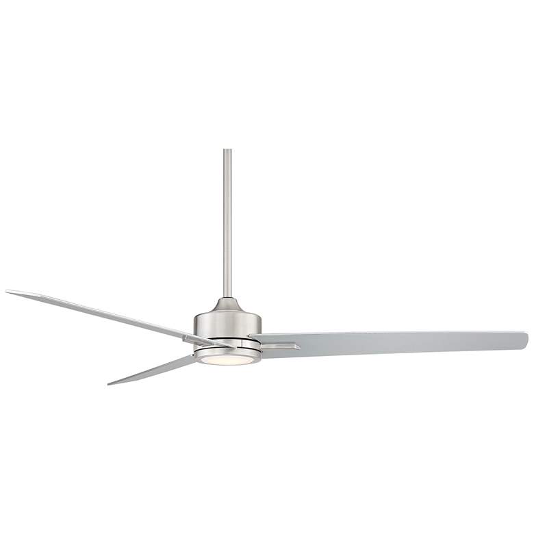 Image 6 60" Monte Largo Brushed Nickel LED Ceiling Fan with Remote Control more views