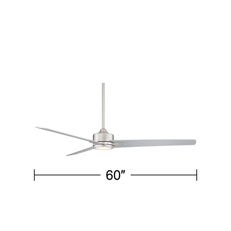 Image 7 60 inch Monte Largo Brushed Nickel LED Ceiling Fan with Remote Control more views