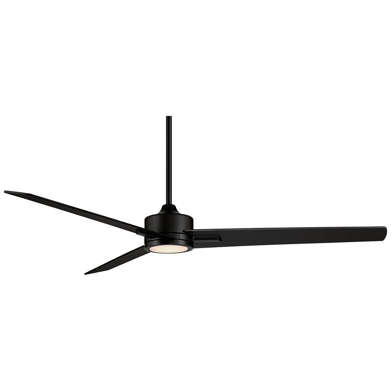 60 inch Monte Largo Matte Black Modern LED Ceiling Fan with Remote more views