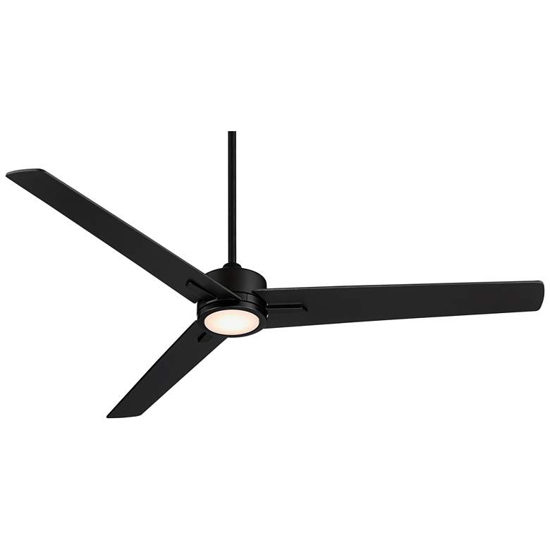 Image 7 60 inch Monte Largo Matte Black Modern LED Ceiling Fan with Remote more views