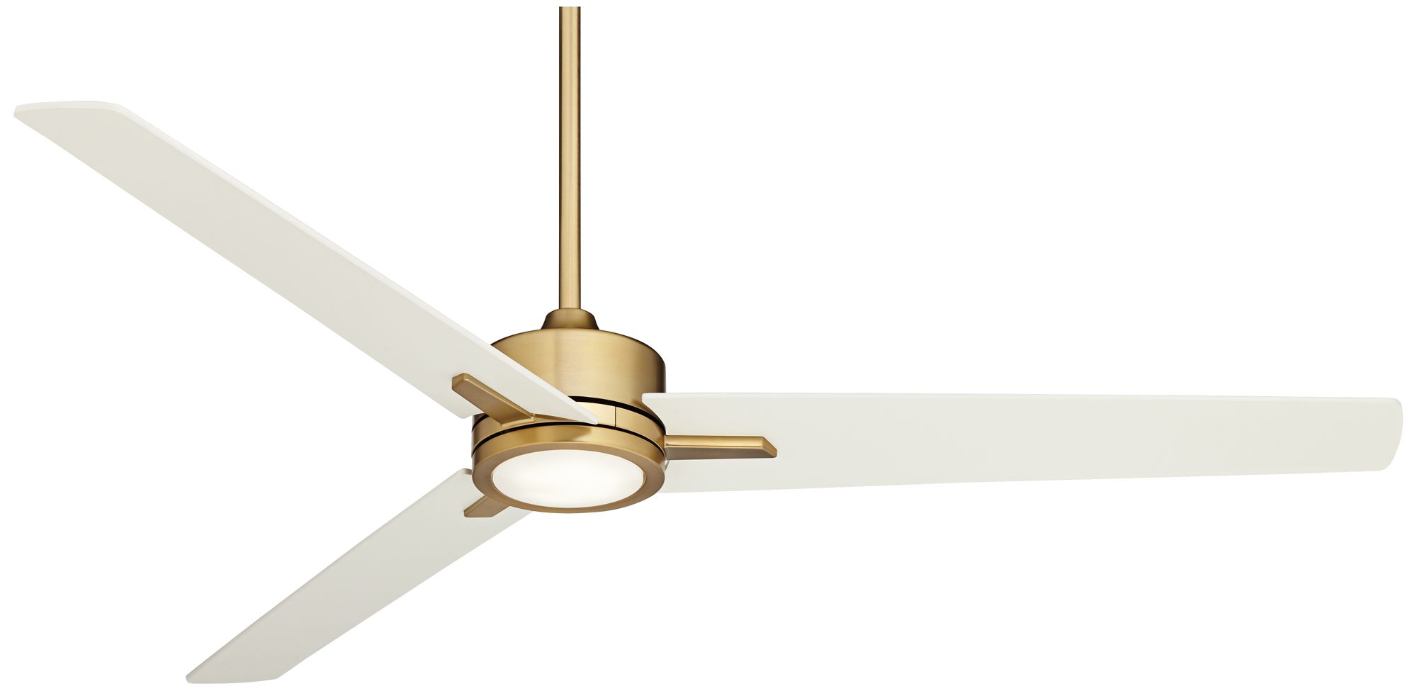 Image 5 60" Monte Largo Soft Brass LED Bond Bridge Ceiling Fan with Remote more views