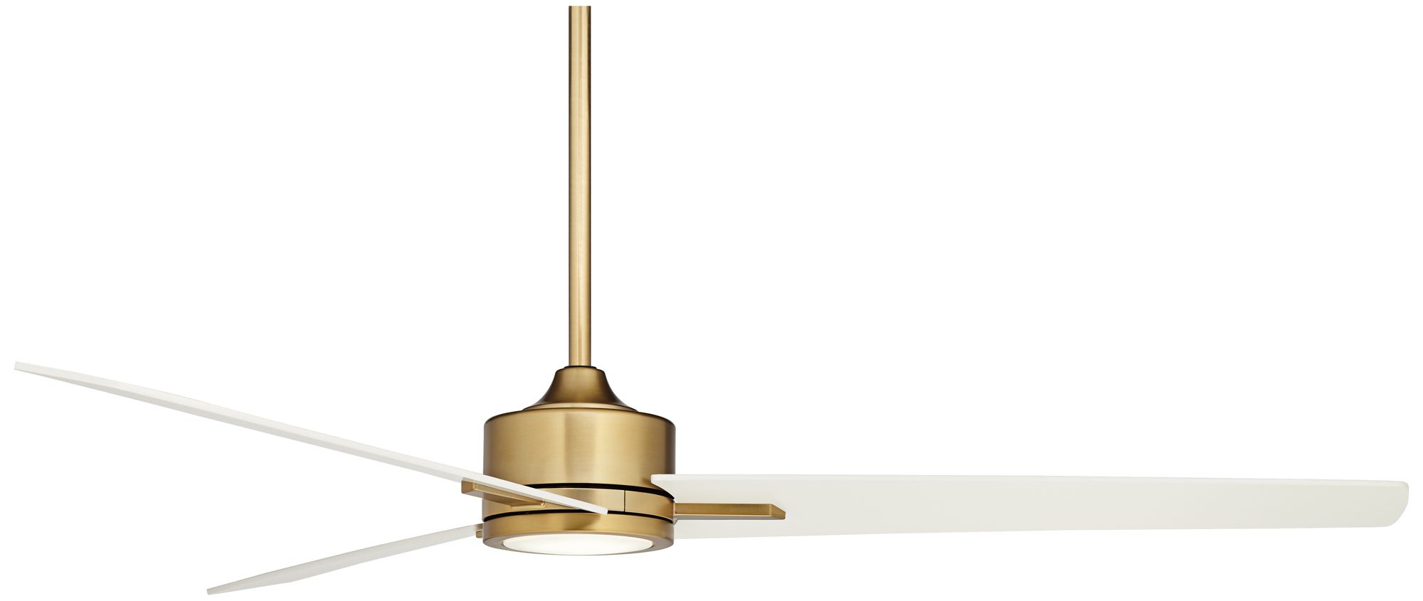 Image 6 60" Monte Largo Soft Brass LED Bond Bridge Ceiling Fan with Remote more views