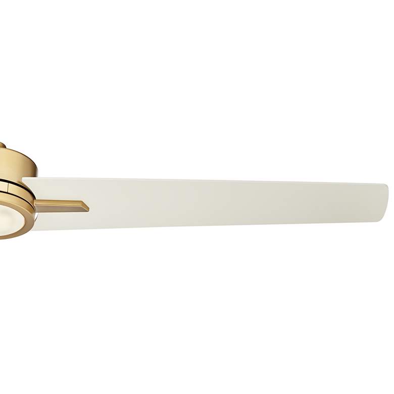 Image 3 60" Monte Largo Soft Brass LED Ceiling Fan with Remote Control more views
