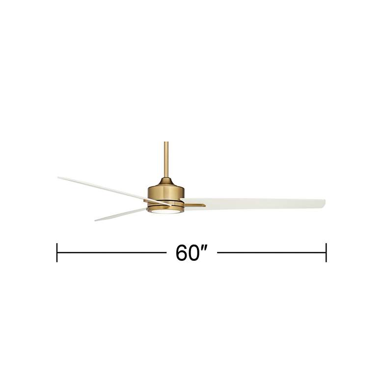 Image 6 60" Monte Largo Soft Brass LED Ceiling Fan with Remote Control more views