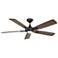 60" Mykonos 5 Bronze 3500K LED Ceiling Fan w/ Walnut Blades