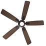 4_60" Mykonos 5 Bronze 3500K LED Ceiling Fan w/ Walnut Blades more views