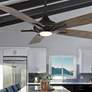 1_60" Mykonos Bronze 2700K LED Ceiling Fan w/ Barn Wood Blades
