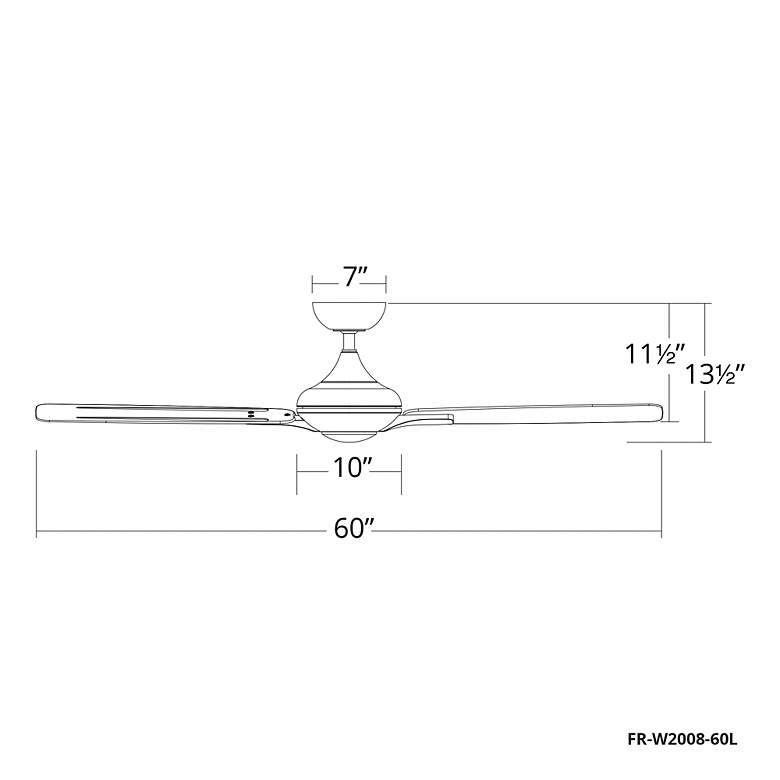 Image 6 60" Mykonos Bronze 2700K LED Ceiling Fan w/ Barn Wood Blades more views