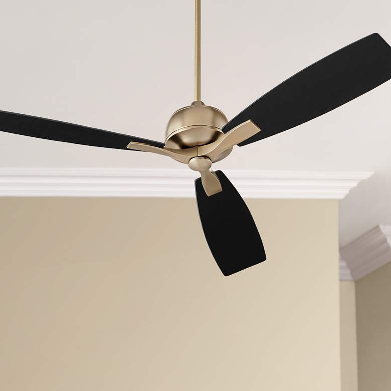Image 1 60" Oxygen Juno Aged Brass Ceiling Fan