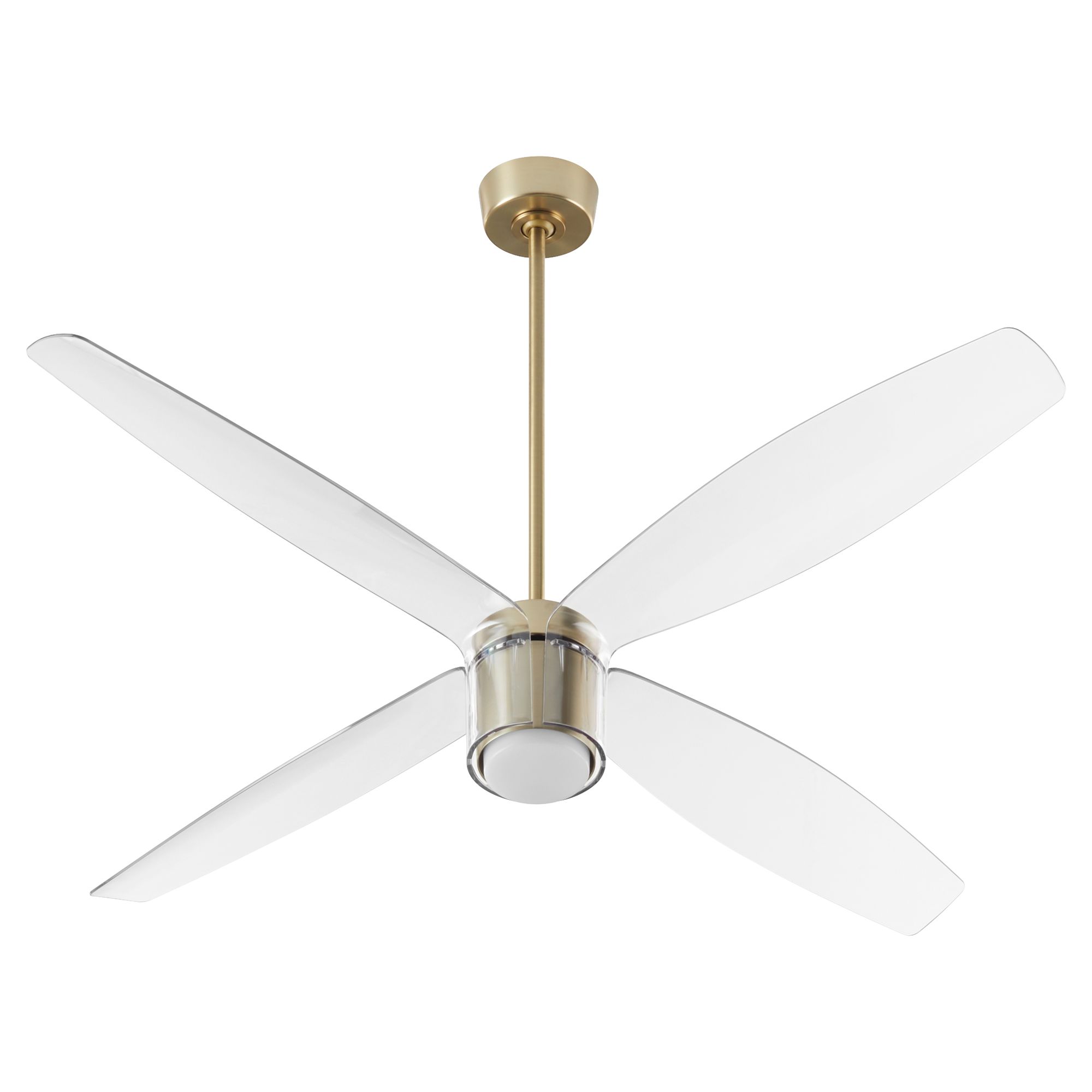 Image 3 60" Oxygen Samaran Brass Damp Ceiling Fan with Wall Control more views