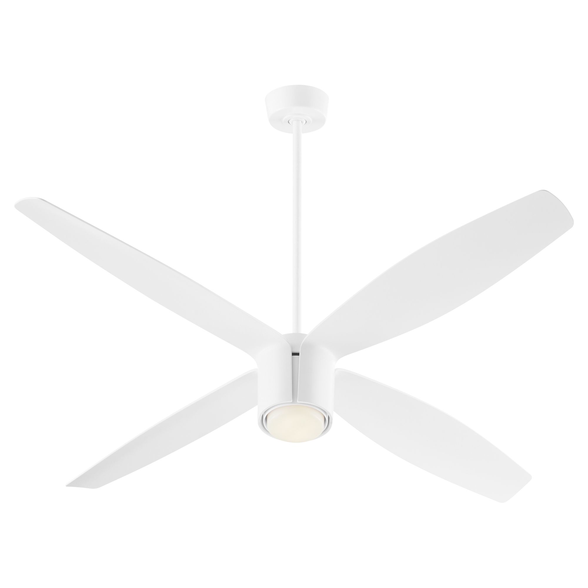 Image 3 60" Oxygen Smaraan White Damp Rated Ceiling Fan with Wall Control more views