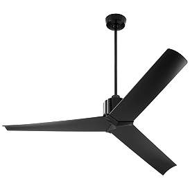 Image1 of 60" Oxygen Strato Black Damp Rated Ceiling Fan with Wall Control