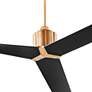 2_60" Oxygen Strato Brass and Black Damp Ceiling Fan with Wall Control more views