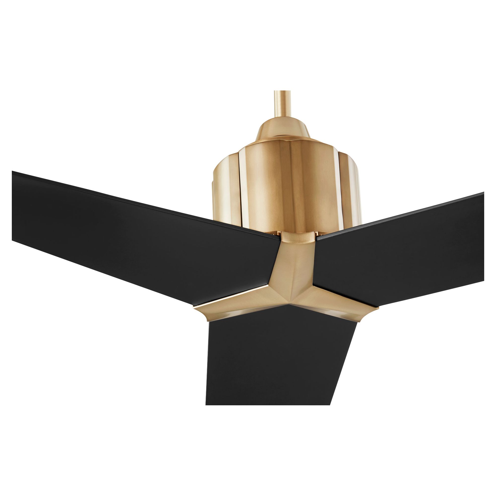 Image 4 60" Oxygen Strato Brass and Black Damp Ceiling Fan with Wall Control more views