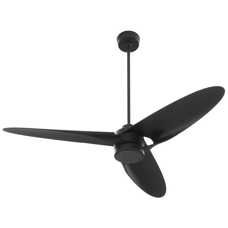 Image 1 60" Oxygen Xega Black Damp Rated Smart Ceiling Fan