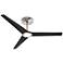 60" Ozone® LED Brushed Nickel Ceiling Fan - 12" Extension