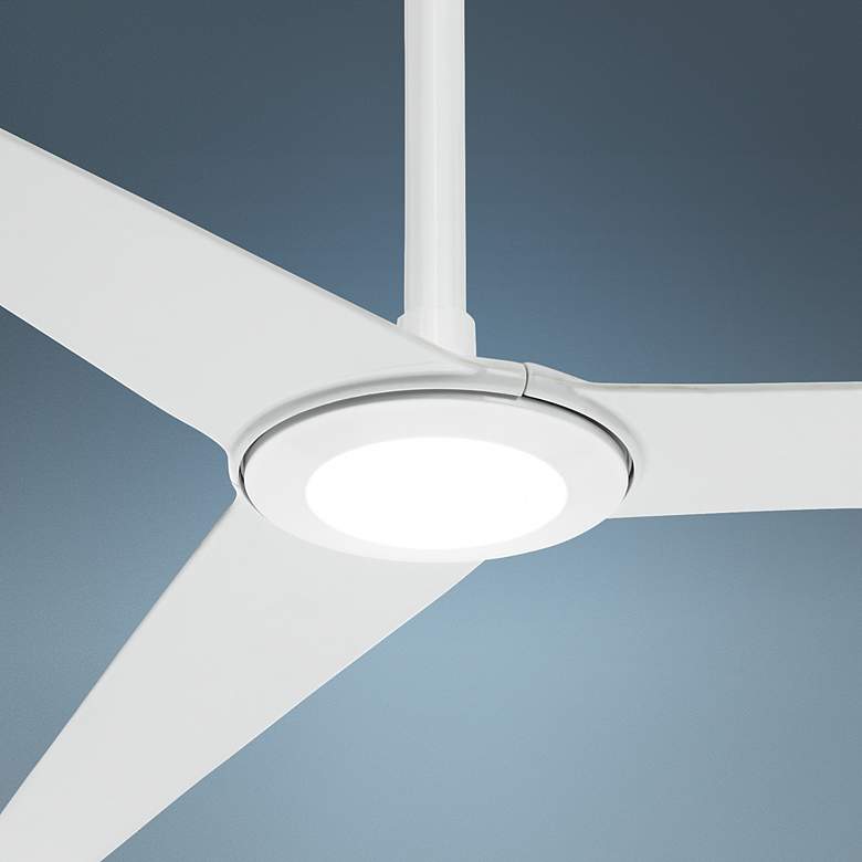 Image 1 60 inch Ozone&#174; LED White Ceiling Fan - 12 inch Extension