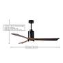 3_60" Patricia-3 Gloss White LED Ceiling Fan w/ White Blades more views