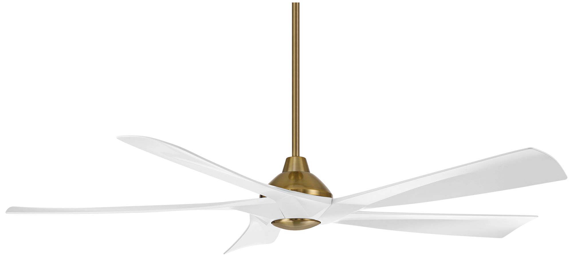 Watch A Video About the 60 Possini Eloquent White and Brass Damp LED Remote Ceiling Fan